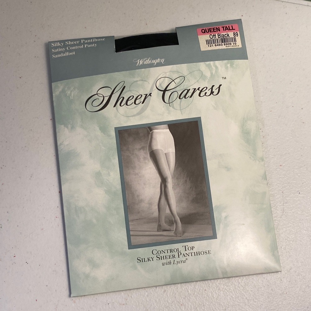 Worthington Sheer Caress Silky Sheer Pantyhose in Off Black